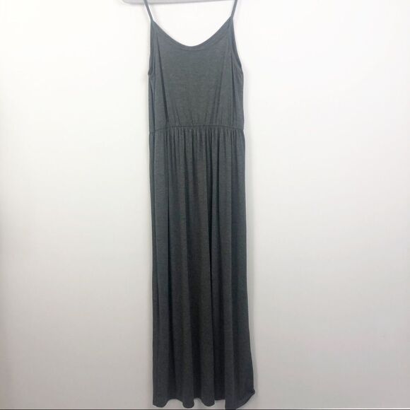 CHARMING CHARLIE | Dark Gray Maxi Dress Large - Picture 6 of 6